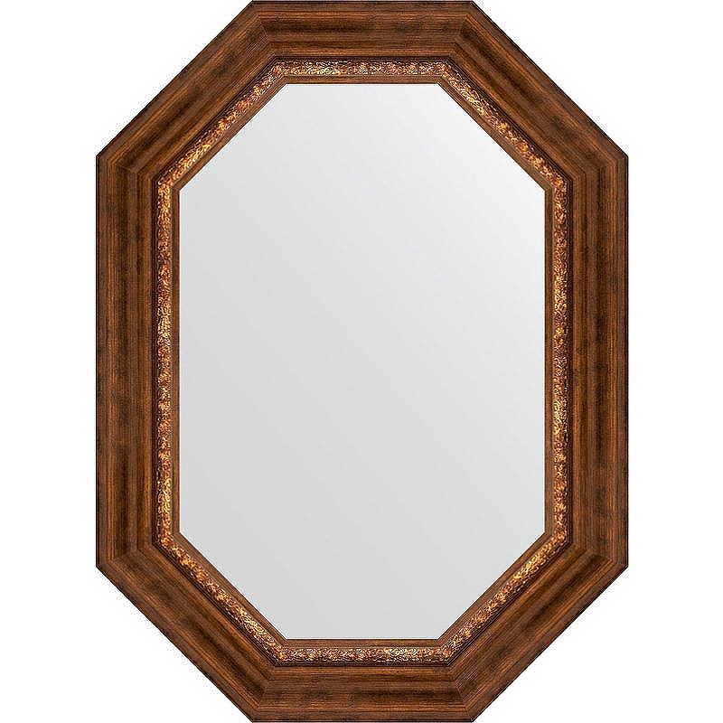 Зеркало Evoform Octagon 56x76 BY 7169 в багетной раме - Римская бронза 88, купить, цена, заказать, магазин, доставка, скидка, промокод, купить, цена, заказать, магазин, доставка, скидка, промокод