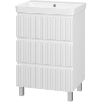 Тумба с раковиной Brevita Victory 60 УТ000024308 Белая матовая, купить, цена, заказать, магазин, доставка, скидка, промокод, купить, цена, заказать, магазин, доставка, скидка, промокод