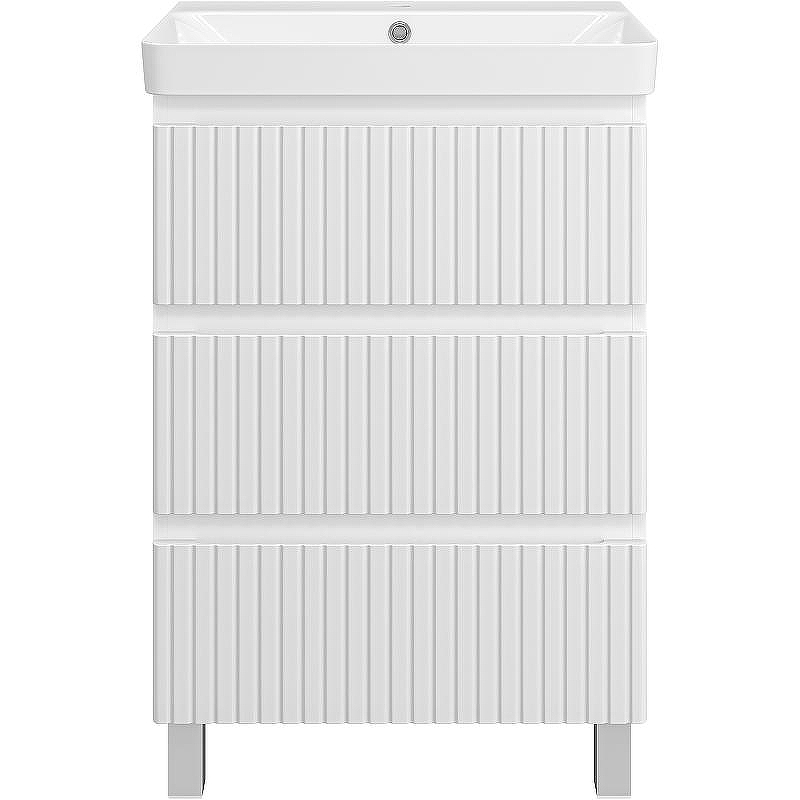 Тумба с раковиной Brevita Victory 60 УТ000024308 Белая матовая, купить, цена, заказать, магазин, доставка, скидка, промокод, купить, цена, заказать, магазин, доставка, скидка, промокод