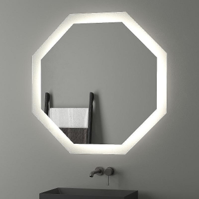 Зеркало Evoform Ledshine 100x100 BY 2507 с подсветкой 32 W - без выключателя - нейтральный белый свет