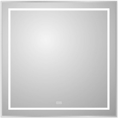 Зеркало BelBagno Kraft 90 SPC-KRAFT-900-800-LED-TCH-WARM с подсветкой Сатин с сенсорным выключателем и подогревом
