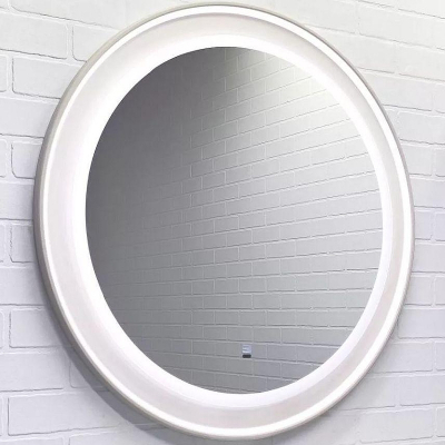 Зеркало Comforty Ереван 80 00-00014146 с подсветкой Серый шелк с бесконтактным выключателем