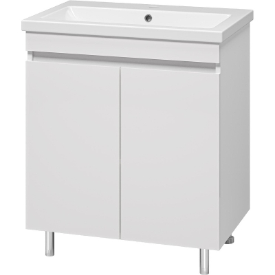 Тумба с раковиной Misty Енисей 70 УТ000015475 Белая