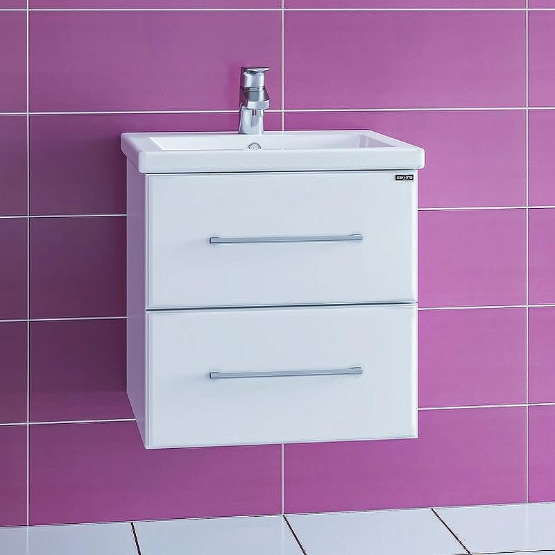 Тумба под раковину СанТа Омега 50 207035 подвесная Белая, купить, цена, заказать, магазин, доставка, скидка, промокод, купить, цена, заказать, магазин, доставка, скидка, промокод