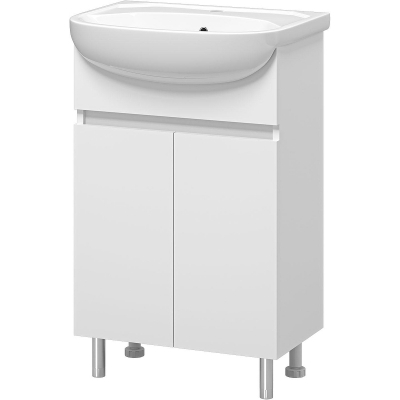 Тумба с раковиной Misty Элегия 55 УТ000008220 Белая