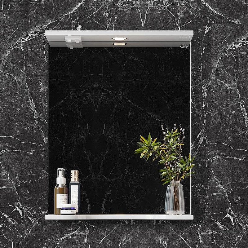 Зеркало Onika Коралл 50 205023 с подсветкой цвет Белый, купить, цена, заказать, магазин, доставка, скидка, промокод, купить, цена, заказать, магазин, доставка, скидка, промокод