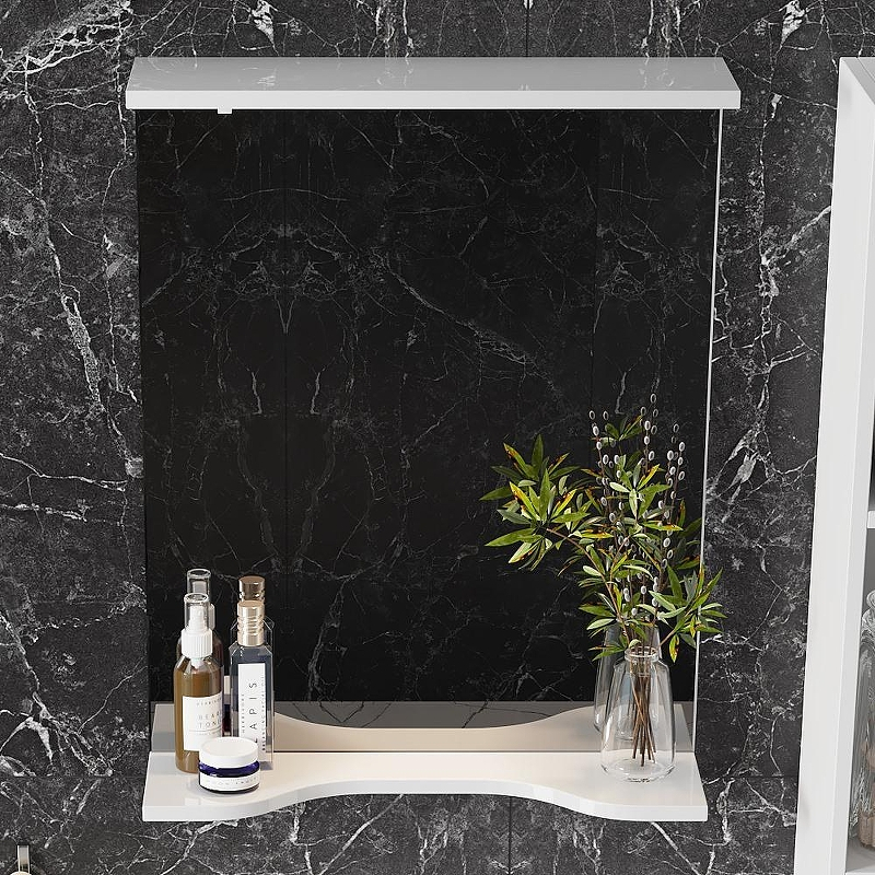 Зеркало Onika Коралл 50 205023 с подсветкой цвет Белый, купить, цена, заказать, магазин, доставка, скидка, промокод, купить, цена, заказать, магазин, доставка, скидка, промокод