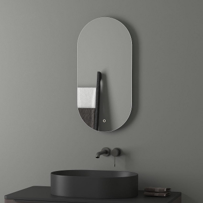 Зеркало Evoform Ledshine 40х80 BY 2688 с подсветкой 16,5 W - сенсорный выключатель - нейтральный белый свет