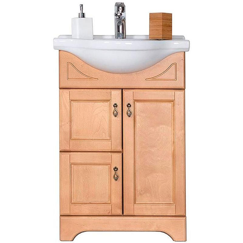 Тумба с раковиной Orange Classic 60 F7-60TU2+RA Тик, купить, цена, заказать, магазин, доставка, скидка, промокод, купить, цена, заказать, магазин, доставка, скидка, промокод