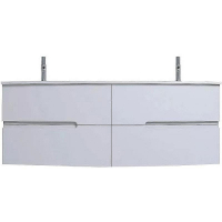 Тумба под раковину Jacob Delafon Nona 140 EB1891RU-G1C подвесная Белая глянцевая, купить, цена, заказать, магазин, доставка, скидка, промокод, купить, цена, заказать, магазин, доставка, скидка, промокод