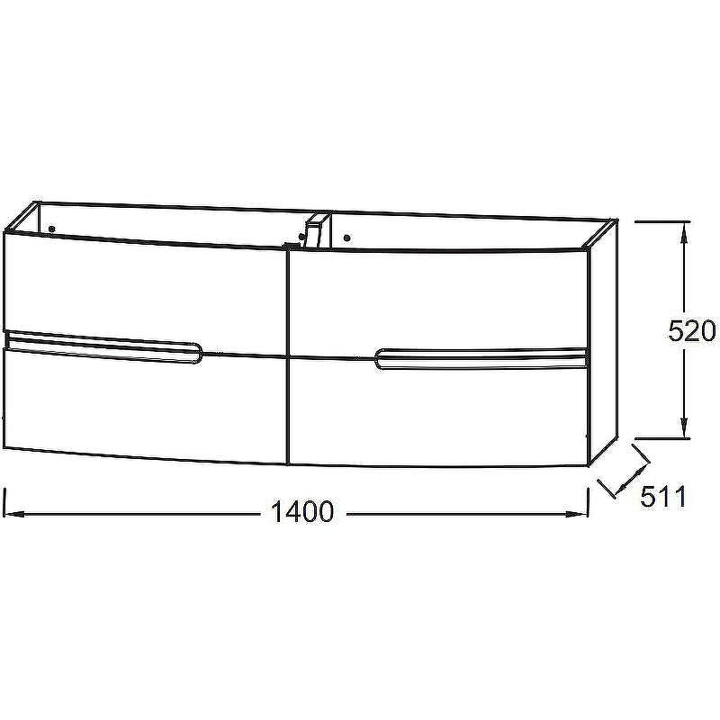 Тумба под раковину Jacob Delafon Nona 140 EB1891RU-G1C подвесная Белая глянцевая, купить, цена, заказать, магазин, доставка, скидка, промокод, купить, цена, заказать, магазин, доставка, скидка, промокод