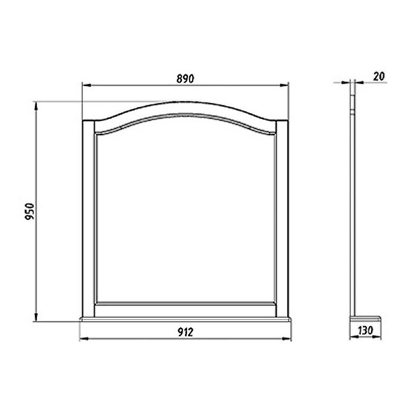 Зеркало ASB-Woodline Модерн 105 11231 Рошфор с Белой патиной, купить, цена, заказать, магазин, доставка, скидка, промокод, купить, цена, заказать, магазин, доставка, скидка, промокод