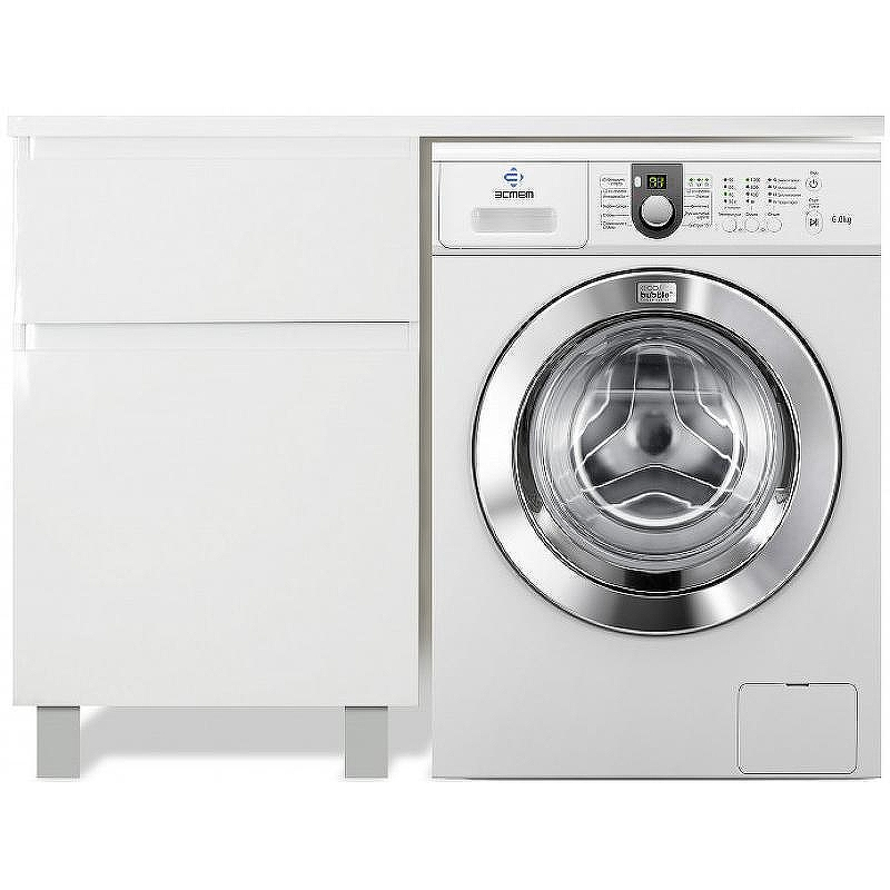 Тумба с раковиной Эстет Dallas Luxe 110 L ФР-00001965 Белая, купить, цена, заказать, магазин, доставка, скидка, промокод, купить, цена, заказать, магазин, доставка, скидка, промокод