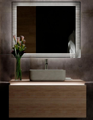 Зеркало Jorno Karat 100 Kar.02.100/P/W с подсветкой с бесконтактным выключателем