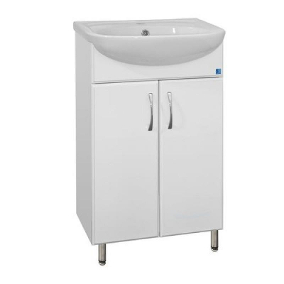 Тумба под раковину Style Line Эко Стандарт 9 Уют 55 Белый глянец