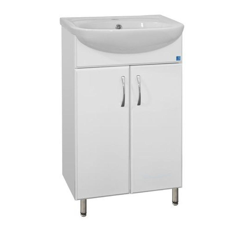 Тумба под раковину Style Line Эко Стандарт 9 Уют 55 Белый глянец, купить, цена, заказать, магазин, доставка, скидка, промокод, купить, цена, заказать, магазин, доставка, скидка, промокод