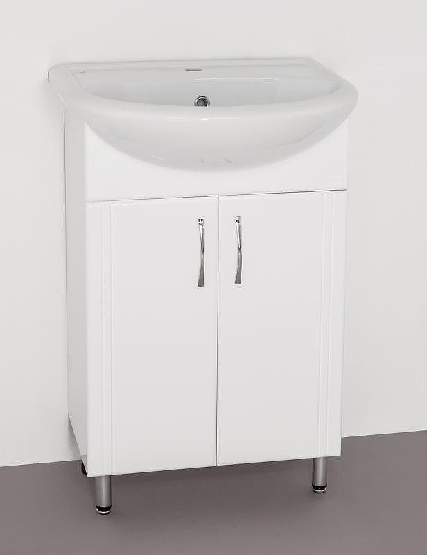 Тумба под раковину Style Line Эко Стандарт 9 Уют 55 Белый глянец, купить, цена, заказать, магазин, доставка, скидка, промокод, купить, цена, заказать, магазин, доставка, скидка, промокод