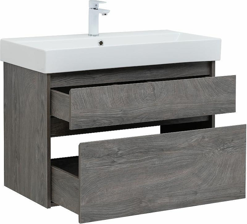 Тумба под раковину Aquanet Nova Lite 85 249937 подвесная Дуб рошелье, купить, цена, заказать, магазин, доставка, скидка, промокод, купить, цена, заказать, магазин, доставка, скидка, промокод