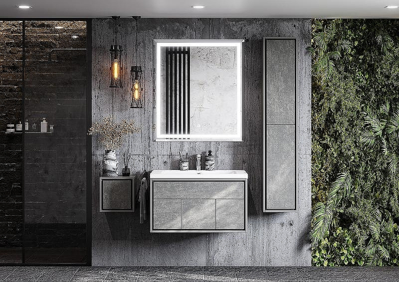 Зеркало Aquaton Уэльс 80 1A214002WA010 с подсветкой с сенсорным выключателем с антизапотеванием, купить, цена, заказать, магазин, доставка, скидка, промокод, купить, цена, заказать, магазин, доставка, скидка, промокод