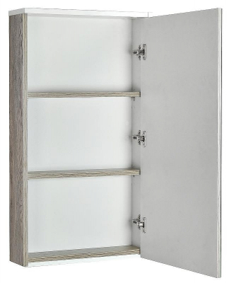 Зеркальный шкаф Aquaton Эмма 46 1A221802EAD80 Белый Дуб наварра