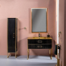 Тумба под раковину Boheme Armadi Art Monaco 100 866-100-BG Черный глянец Золото, купить, цена, заказать, магазин, доставка, скидка, промокод, купить, цена, заказать, магазин, доставка, скидка, промокод