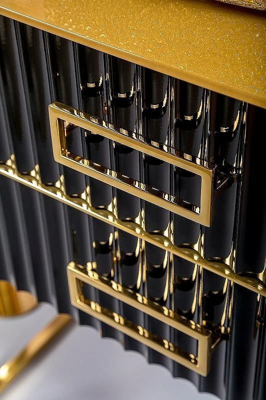 Тумба под раковину Boheme Armadi Art Monaco 100 866-100-BG Черный глянец Золото, купить, цена, заказать, магазин, доставка, скидка, промокод, купить, цена, заказать, магазин, доставка, скидка, промокод