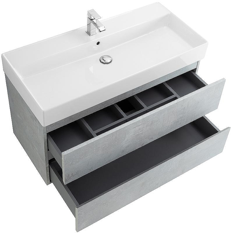 Тумба под раковину Cezares Molveno 46 100 MOLVENO 46-100-2C-SO-BET подвесная Beton, купить, цена, заказать, магазин, доставка, скидка, промокод, купить, цена, заказать, магазин, доставка, скидка, промокод