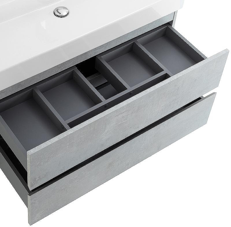 Тумба под раковину Cezares Molveno 46 100 MOLVENO 46-100-2C-SO-BET подвесная Beton, купить, цена, заказать, магазин, доставка, скидка, промокод, купить, цена, заказать, магазин, доставка, скидка, промокод