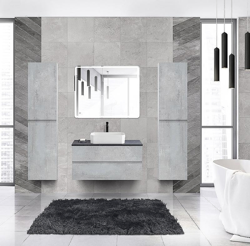 Тумба под раковину Cezares Molveno 46 100 MOLVENO 46-100-2C-SO-BET подвесная Beton, купить, цена, заказать, магазин, доставка, скидка, промокод, купить, цена, заказать, магазин, доставка, скидка, промокод