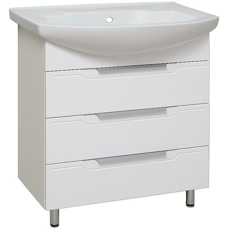 Тумба под раковину Runo Верона 75 00000001146 Белая, купить, цена, заказать, магазин, доставка, скидка, промокод, купить, цена, заказать, магазин, доставка, скидка, промокод