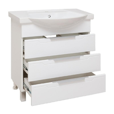 Тумба под раковину Runo Верона 75 00000001146 Белая