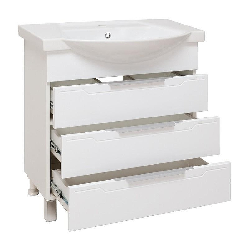 Тумба под раковину Runo Верона 75 00000001146 Белая, купить, цена, заказать, магазин, доставка, скидка, промокод, купить, цена, заказать, магазин, доставка, скидка, промокод