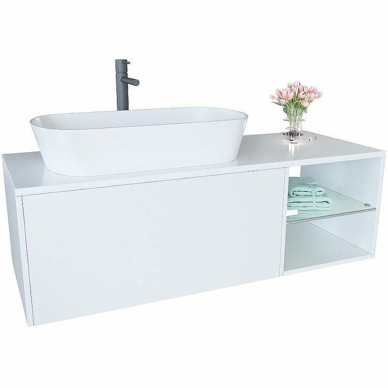 Тумба c раковиной SanVit Оскар 90 L koskar090L подвесная Белая, купить, цена, заказать, магазин, доставка, скидка, промокод, купить, цена, заказать, магазин, доставка, скидка, промокод