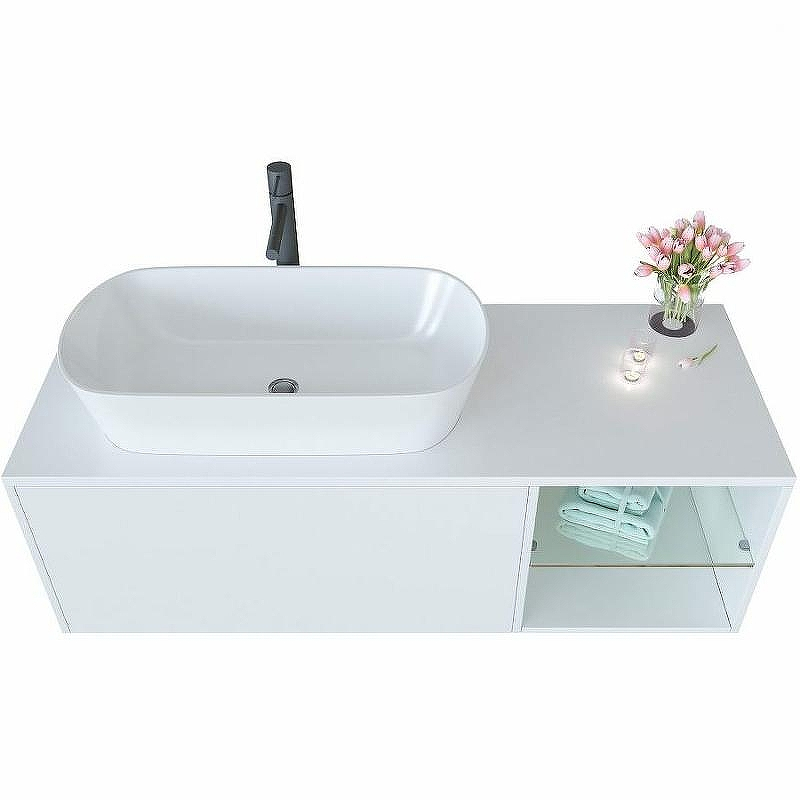 Тумба c раковиной SanVit Оскар 90 L koskar090L подвесная Белая, купить, цена, заказать, магазин, доставка, скидка, промокод, купить, цена, заказать, магазин, доставка, скидка, промокод