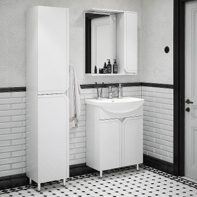 Зеркало со шкафом Corozo Сириус 65 SD-00001448 Белое