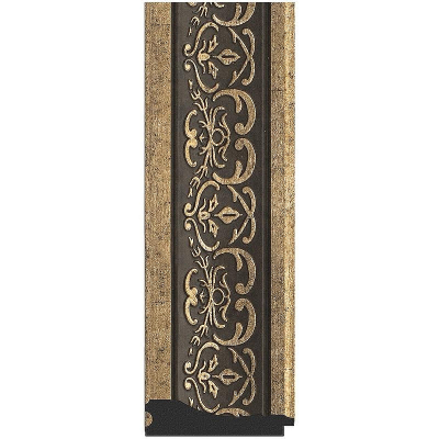 Зеркало Evoform Exclusive 119х59 BY 3501 с фацетом в багетной раме - Вензель серебряный 101