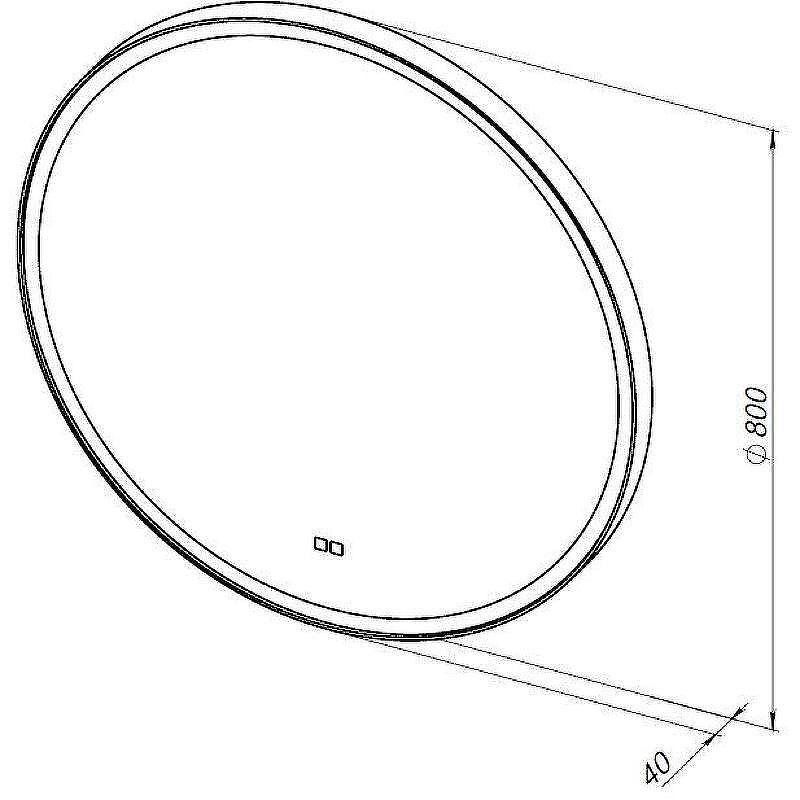 Зеркало Aquanet Тренд 80 316653 с подсветкой с сенсорным выключателем и подогревом, купить, цена, заказать, магазин, доставка, скидка, промокод, купить, цена, заказать, магазин, доставка, скидка, промокод