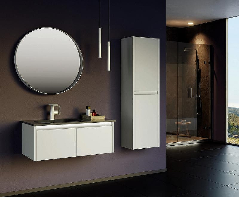 Тумба с раковиной Orka Lisbon 110 5001435 подвесная Кашемировая матовая, купить, цена, заказать, магазин, доставка, скидка, промокод, купить, цена, заказать, магазин, доставка, скидка, промокод