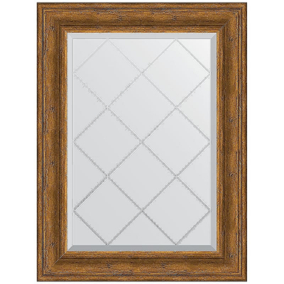 Зеркало Evoform Exclusive-G 91х69 BY 4118 с гравировкой в багетной раме - Травленая бронза 99