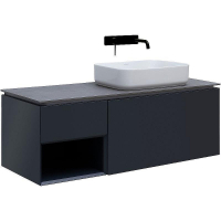 Тумба под раковину Allen Brau Infinity 120 R 1.21008.AM подвесная Антрацит матовый, купить, цена, заказать, магазин, доставка, скидка, промокод, купить, цена, заказать, магазин, доставка, скидка, промокод