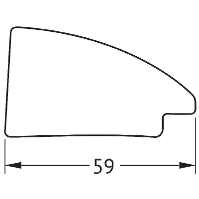 Зеркало Evoform Definite 73х73 BY 7610 в багетной раме - Брашированное серебро 59