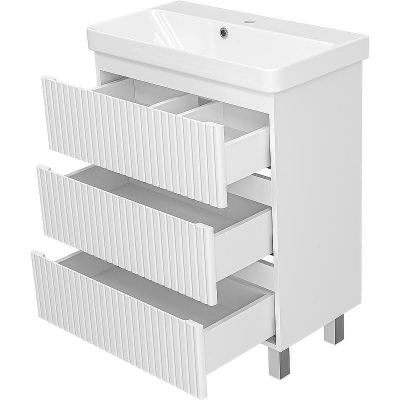 Тумба с раковиной Brevita Victory 70 УТ000024307 Белая матовая