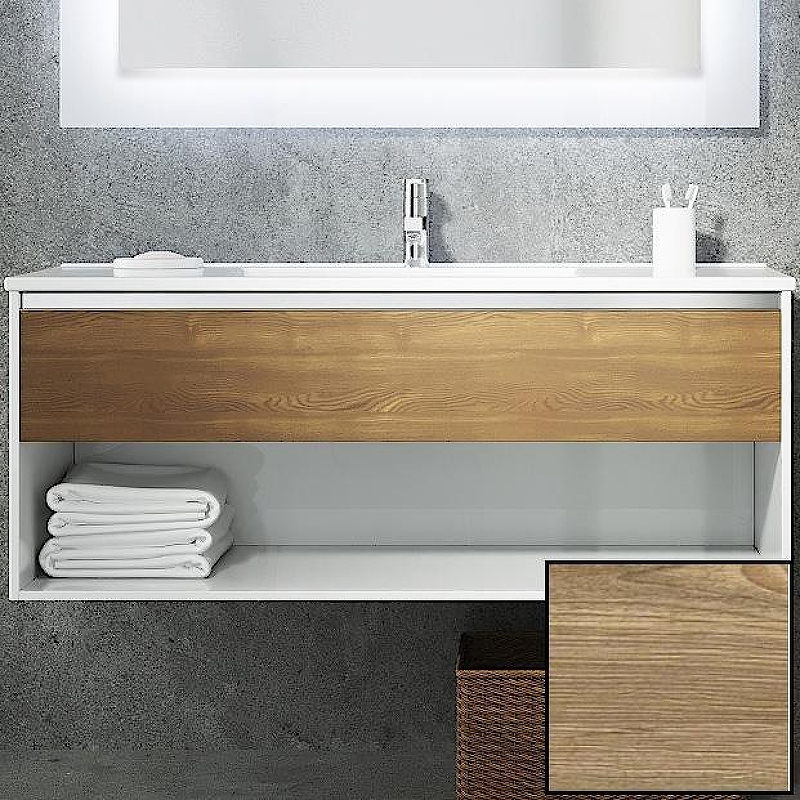 Тумба с раковиной SanVit Контур 100 kkont100 с фактурой под дерево подвесная Карпатская ель, купить, цена, заказать, магазин, доставка, скидка, промокод, купить, цена, заказать, магазин, доставка, скидка, промокод