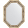 Зеркало Evoform Polygon 87х67 BY 7203 в багетной раме - Серебряный акведук 93, купить, цена, заказать, магазин, доставка, скидка, промокод, купить, цена, заказать, магазин, доставка, скидка, промокод