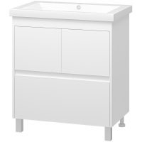 Тумба с раковиной Misty Алиса 75 УТ000011237 Белая, купить, цена, заказать, магазин, доставка, скидка, промокод, купить, цена, заказать, магазин, доставка, скидка, промокод