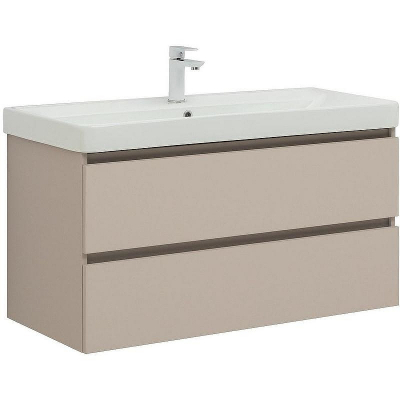 Тумба под раковину Aquanet Вега 2.0 100 337939 подвесная Бежевая