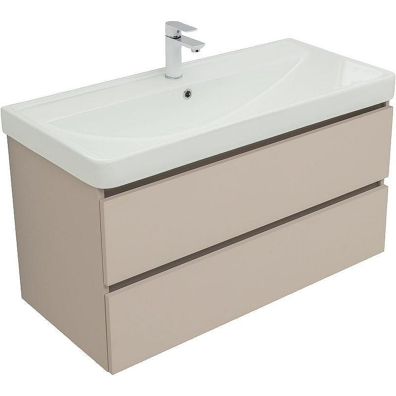 Тумба под раковину Aquanet Вега 2.0 100 337939 подвесная Бежевая, купить, цена, заказать, магазин, доставка, скидка, промокод, купить, цена, заказать, магазин, доставка, скидка, промокод