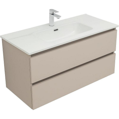 Тумба под раковину Aquanet Вега 2.0 100 337939 подвесная Бежевая