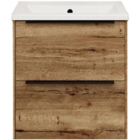 Тумба под раковину La Fenice Tesoro 60 FNC-01-TES-DGT-60-2 подвесная Дуб галифакс табак, купить, цена, заказать, магазин, доставка, скидка, промокод, купить, цена, заказать, магазин, доставка, скидка, промокод