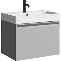 Тумба под раковину Aqwella Pure 65 PUR0165ST подвесная Серый туман, купить, цена, заказать, магазин, доставка, скидка, промокод, купить, цена, заказать, магазин, доставка, скидка, промокод